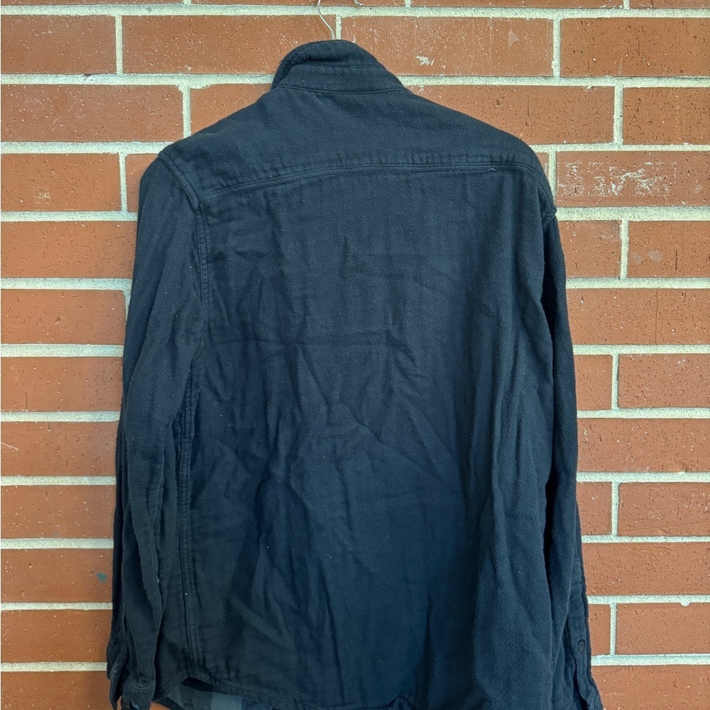 Columbia Heavy Flannel Shirt Jacket Black Button-Up (Men’s M) - Picture 2 of 3